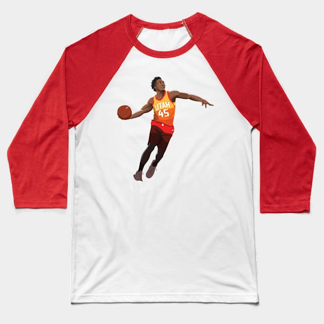 Donovan Mitchell Baseball T-Shirt by xavierjfong